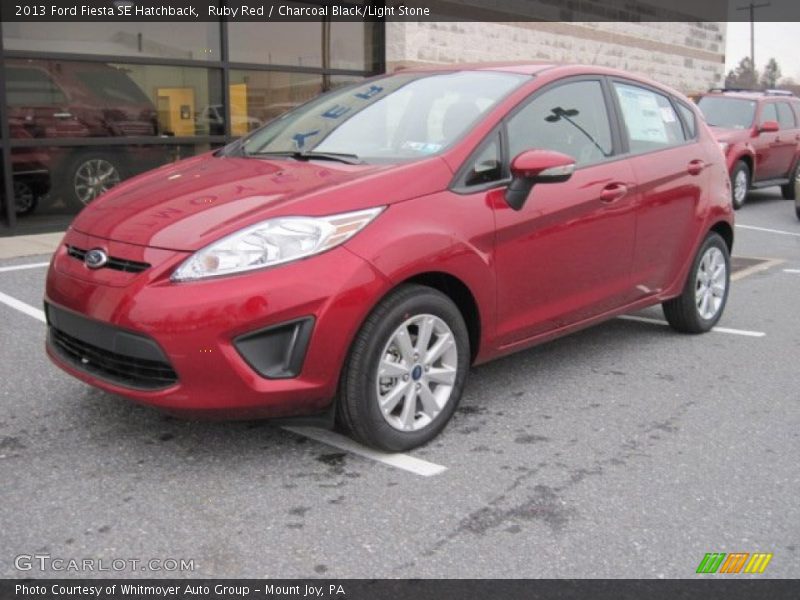 Ruby Red / Charcoal Black/Light Stone 2013 Ford Fiesta SE Hatchback