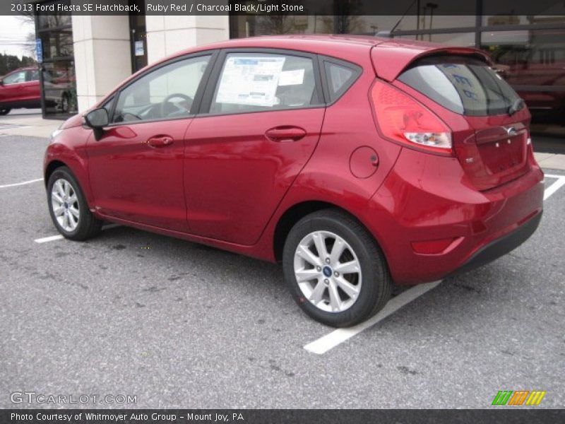 Ruby Red / Charcoal Black/Light Stone 2013 Ford Fiesta SE Hatchback
