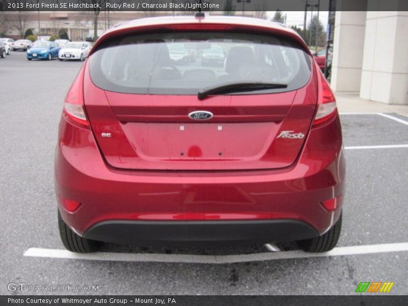 Ruby Red / Charcoal Black/Light Stone 2013 Ford Fiesta SE Hatchback