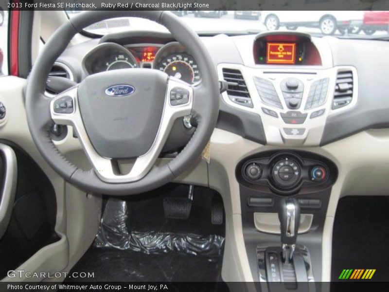 Ruby Red / Charcoal Black/Light Stone 2013 Ford Fiesta SE Hatchback