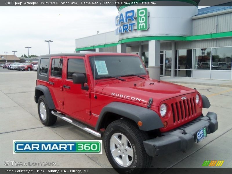 Flame Red / Dark Slate Gray/Med Slate Gray 2008 Jeep Wrangler Unlimited Rubicon 4x4