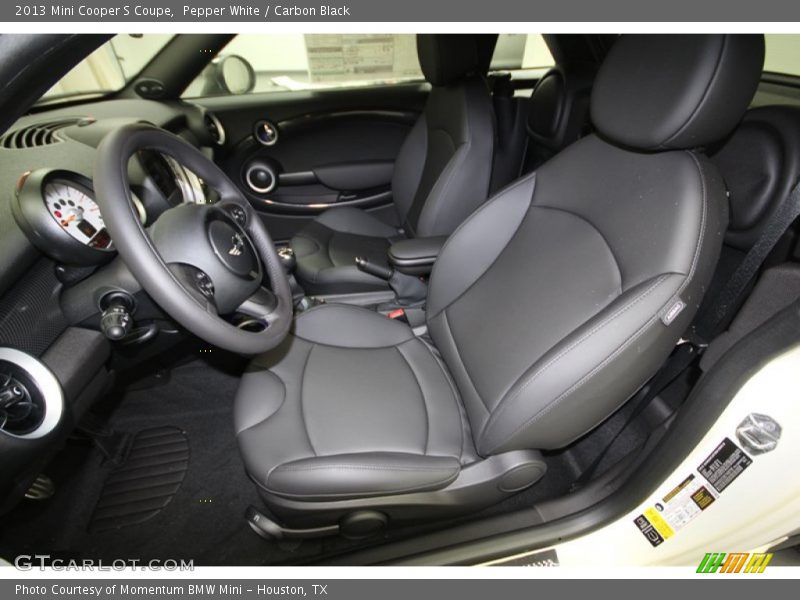  2013 Cooper S Coupe Carbon Black Interior