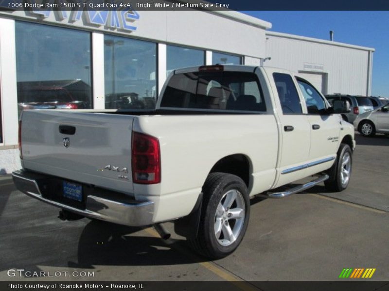 Bright White / Medium Slate Gray 2006 Dodge Ram 1500 SLT Quad Cab 4x4