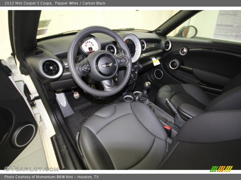  2013 Cooper S Coupe Carbon Black Interior