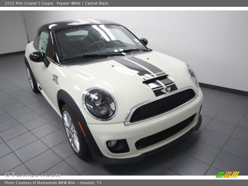 Pepper White / Carbon Black 2013 Mini Cooper S Coupe