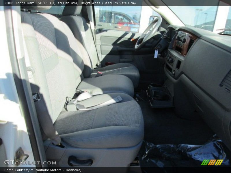 Bright White / Medium Slate Gray 2006 Dodge Ram 1500 SLT Quad Cab 4x4