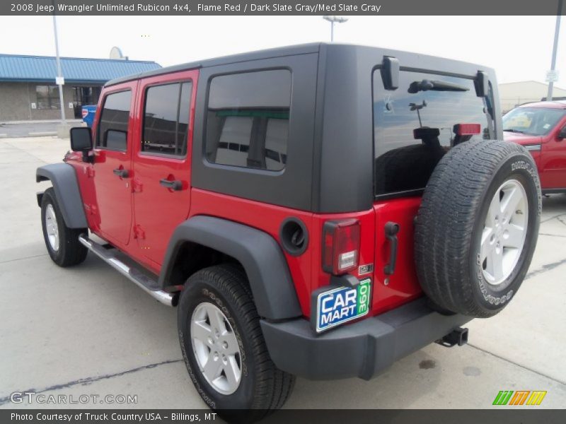 Flame Red / Dark Slate Gray/Med Slate Gray 2008 Jeep Wrangler Unlimited Rubicon 4x4