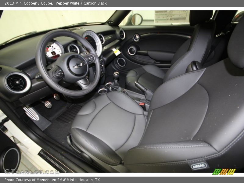 Front Seat of 2013 Cooper S Coupe