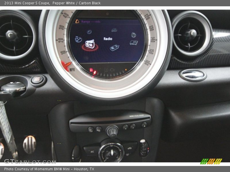 Pepper White / Carbon Black 2013 Mini Cooper S Coupe
