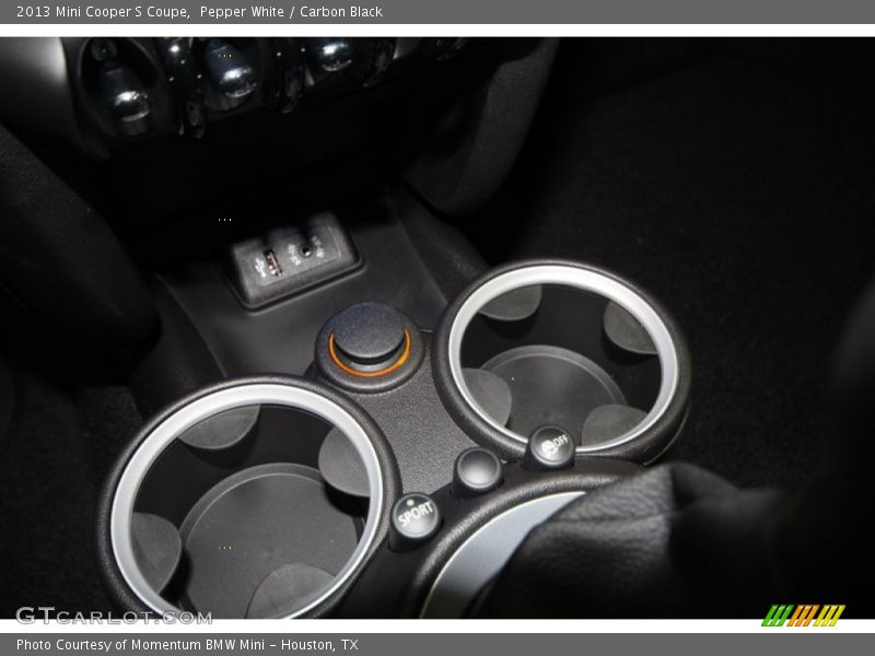 Pepper White / Carbon Black 2013 Mini Cooper S Coupe