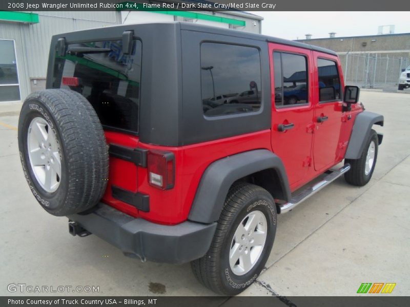 Flame Red / Dark Slate Gray/Med Slate Gray 2008 Jeep Wrangler Unlimited Rubicon 4x4