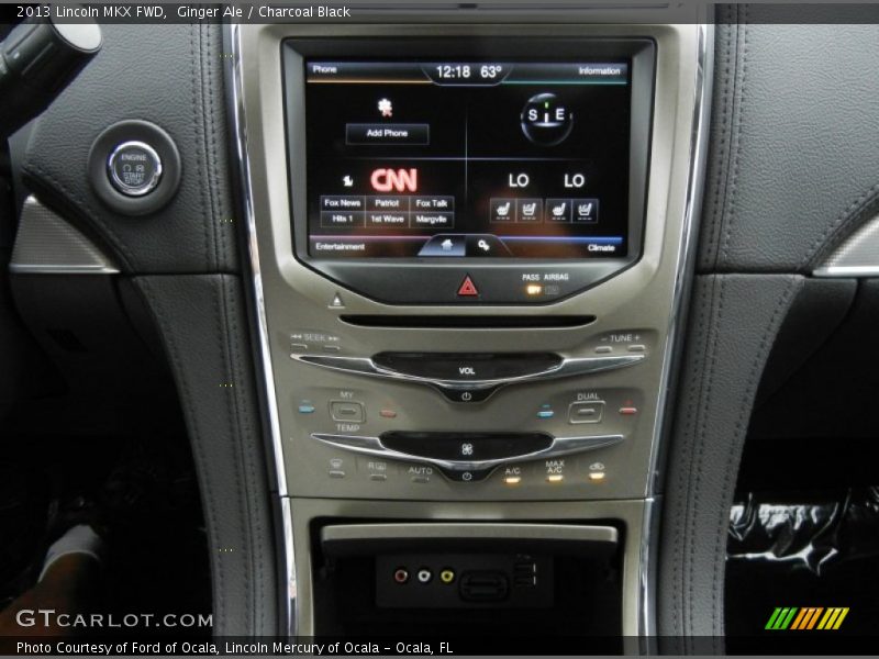 Controls of 2013 MKX FWD