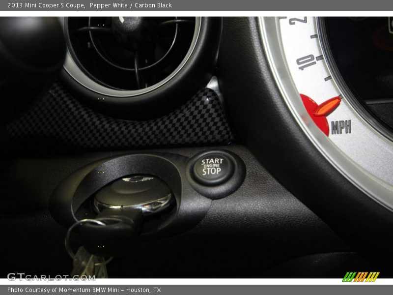 Pepper White / Carbon Black 2013 Mini Cooper S Coupe