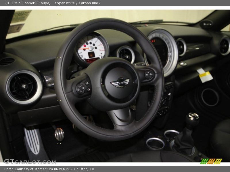 Pepper White / Carbon Black 2013 Mini Cooper S Coupe
