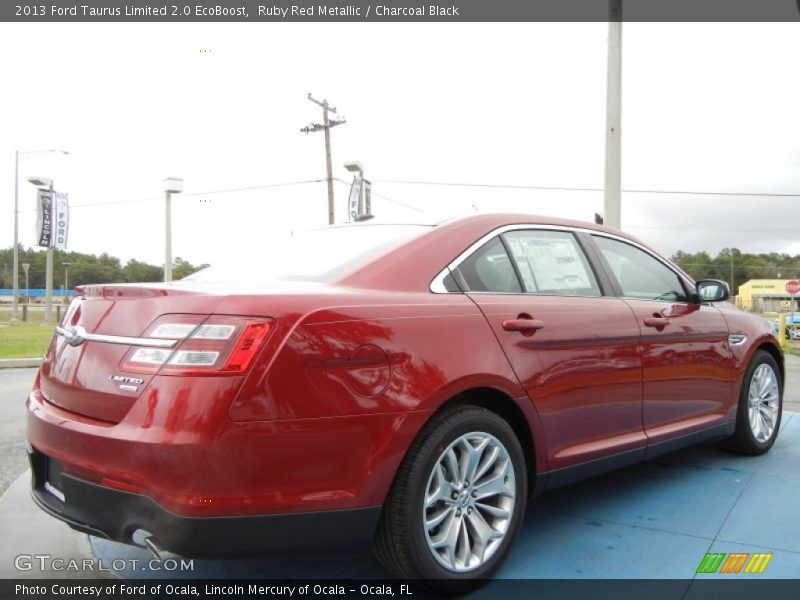 Ruby Red Metallic / Charcoal Black 2013 Ford Taurus Limited 2.0 EcoBoost
