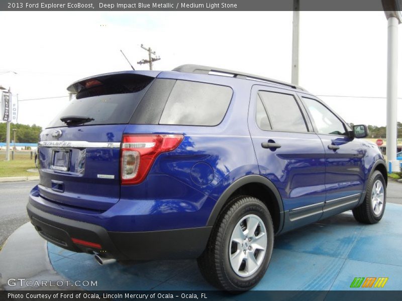 Deep Impact Blue Metallic / Medium Light Stone 2013 Ford Explorer EcoBoost