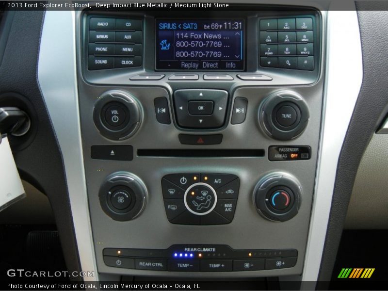 Controls of 2013 Explorer EcoBoost