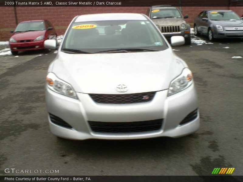 Classic Silver Metallic / Dark Charcoal 2009 Toyota Matrix S AWD