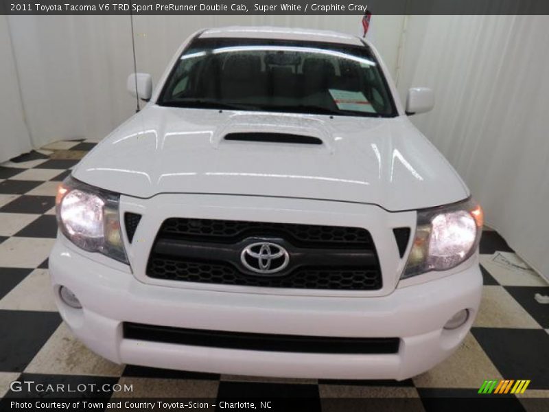 Super White / Graphite Gray 2011 Toyota Tacoma V6 TRD Sport PreRunner Double Cab
