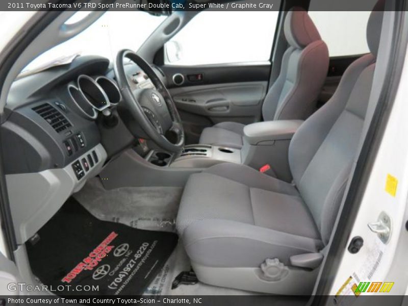 Super White / Graphite Gray 2011 Toyota Tacoma V6 TRD Sport PreRunner Double Cab