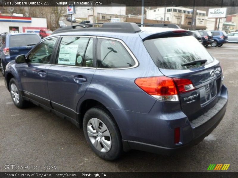 Twilight Blue Metallic / Ivory 2013 Subaru Outback 2.5i