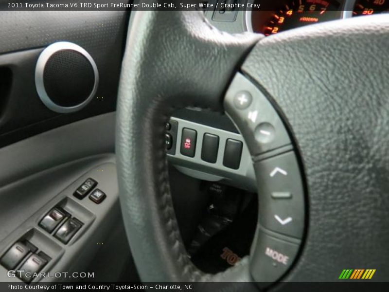 Super White / Graphite Gray 2011 Toyota Tacoma V6 TRD Sport PreRunner Double Cab
