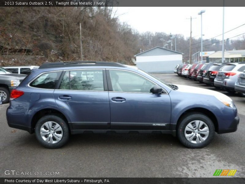 Twilight Blue Metallic / Ivory 2013 Subaru Outback 2.5i