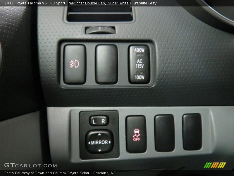 Super White / Graphite Gray 2011 Toyota Tacoma V6 TRD Sport PreRunner Double Cab
