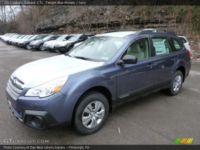 Twilight Blue Metallic / Ivory 2013 Subaru Outback 2.5i