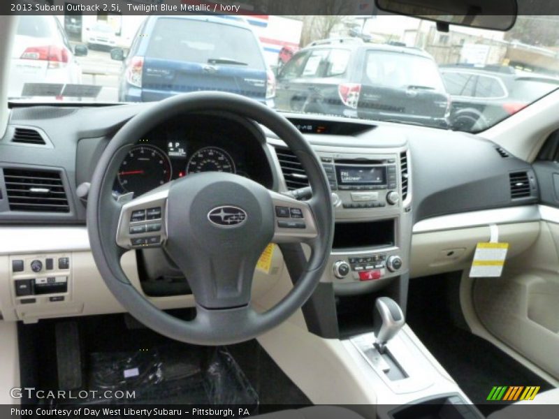 Twilight Blue Metallic / Ivory 2013 Subaru Outback 2.5i
