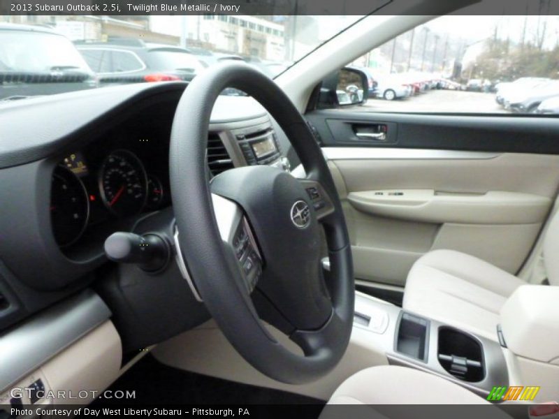 Twilight Blue Metallic / Ivory 2013 Subaru Outback 2.5i