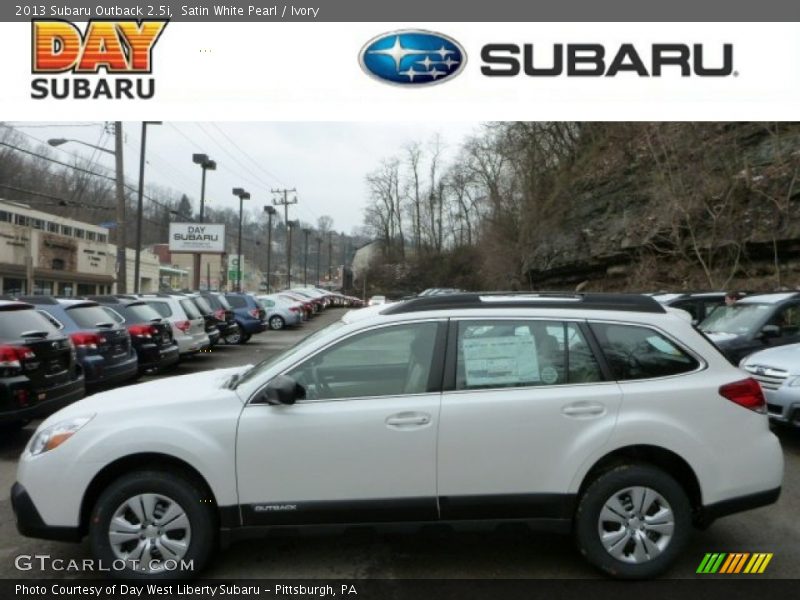 Satin White Pearl / Ivory 2013 Subaru Outback 2.5i