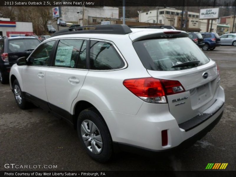 Satin White Pearl / Ivory 2013 Subaru Outback 2.5i
