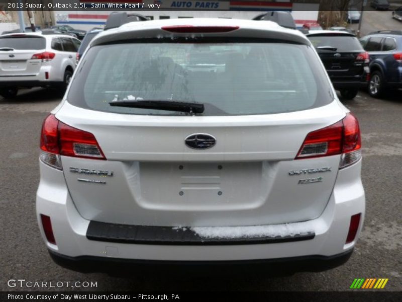 Satin White Pearl / Ivory 2013 Subaru Outback 2.5i