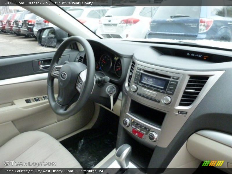 Satin White Pearl / Ivory 2013 Subaru Outback 2.5i