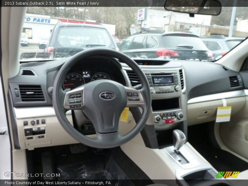 Satin White Pearl / Ivory 2013 Subaru Outback 2.5i