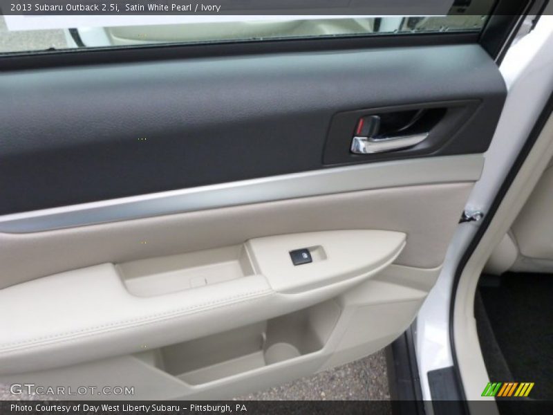 Satin White Pearl / Ivory 2013 Subaru Outback 2.5i
