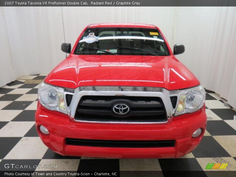 Radiant Red / Graphite Gray 2007 Toyota Tacoma V6 PreRunner Double Cab