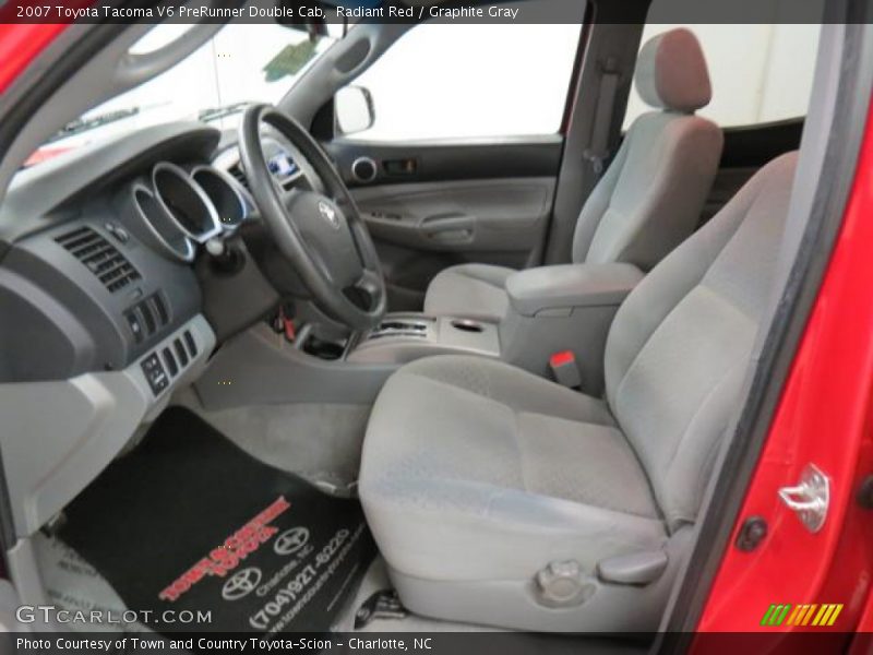 Radiant Red / Graphite Gray 2007 Toyota Tacoma V6 PreRunner Double Cab