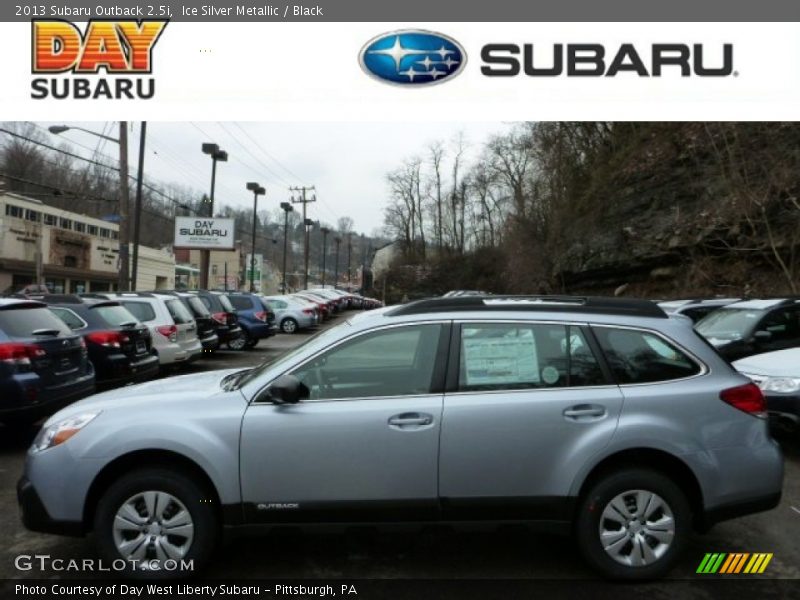 Ice Silver Metallic / Black 2013 Subaru Outback 2.5i