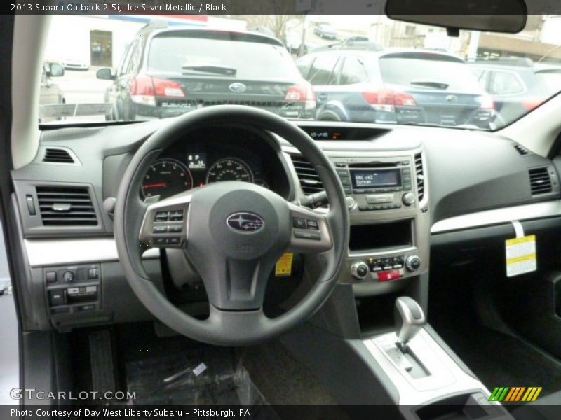 Ice Silver Metallic / Black 2013 Subaru Outback 2.5i
