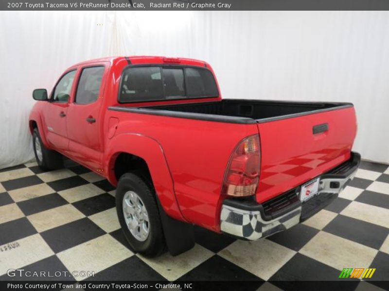 Radiant Red / Graphite Gray 2007 Toyota Tacoma V6 PreRunner Double Cab