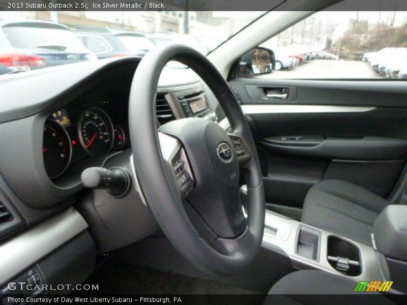 Ice Silver Metallic / Black 2013 Subaru Outback 2.5i