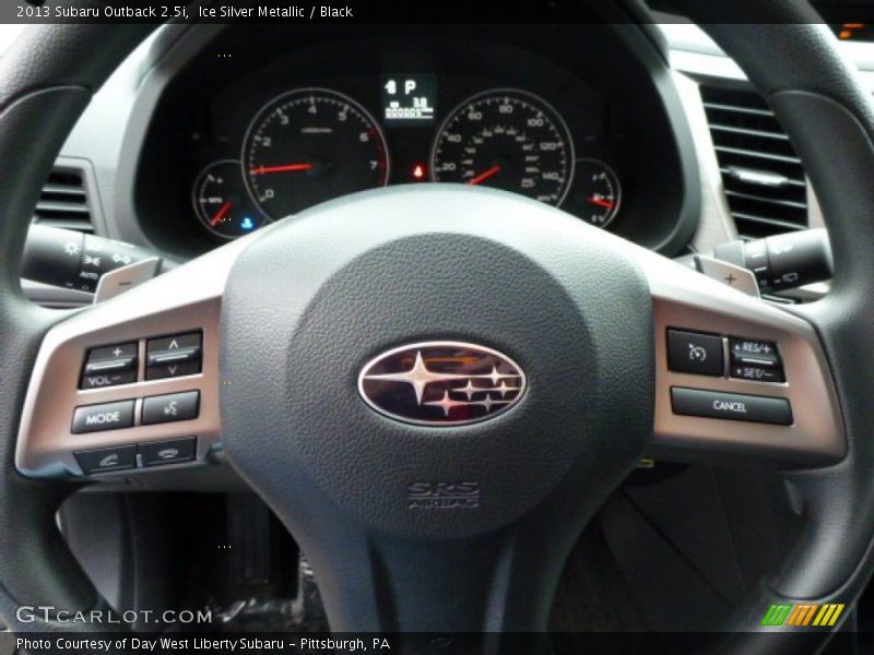 Ice Silver Metallic / Black 2013 Subaru Outback 2.5i