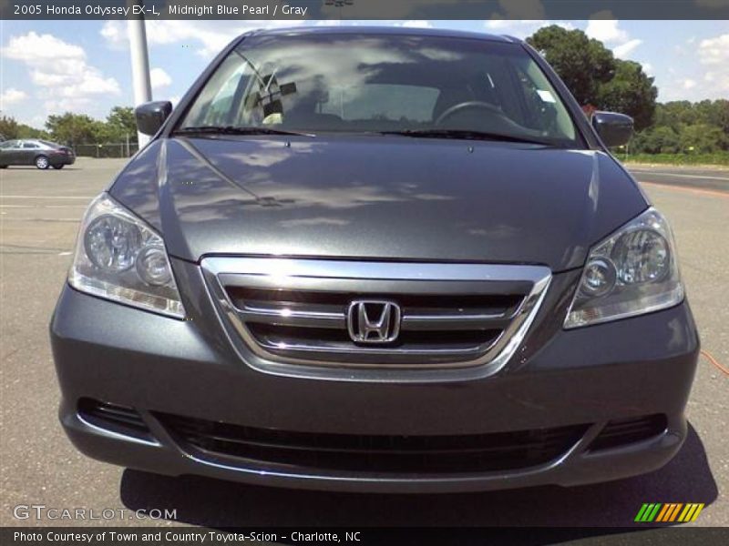Midnight Blue Pearl / Gray 2005 Honda Odyssey EX-L