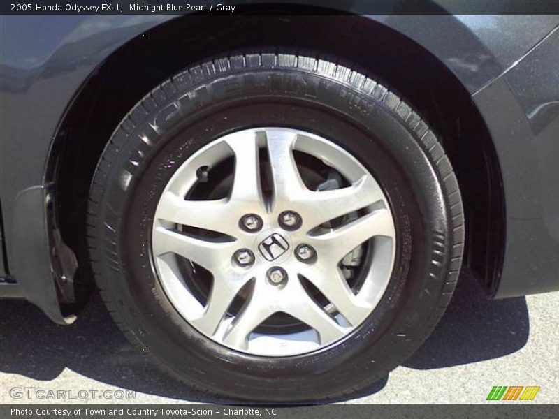 Midnight Blue Pearl / Gray 2005 Honda Odyssey EX-L