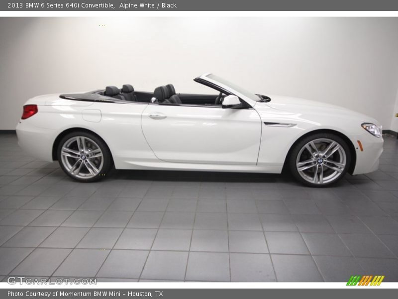 Alpine White / Black 2013 BMW 6 Series 640i Convertible