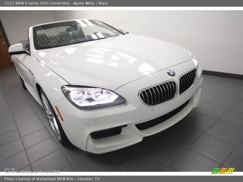 Alpine White / Black 2013 BMW 6 Series 640i Convertible