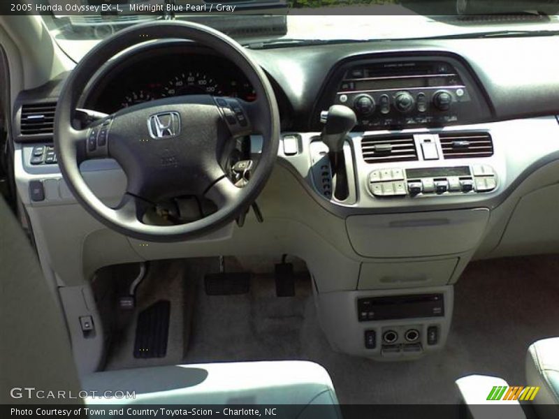 Midnight Blue Pearl / Gray 2005 Honda Odyssey EX-L