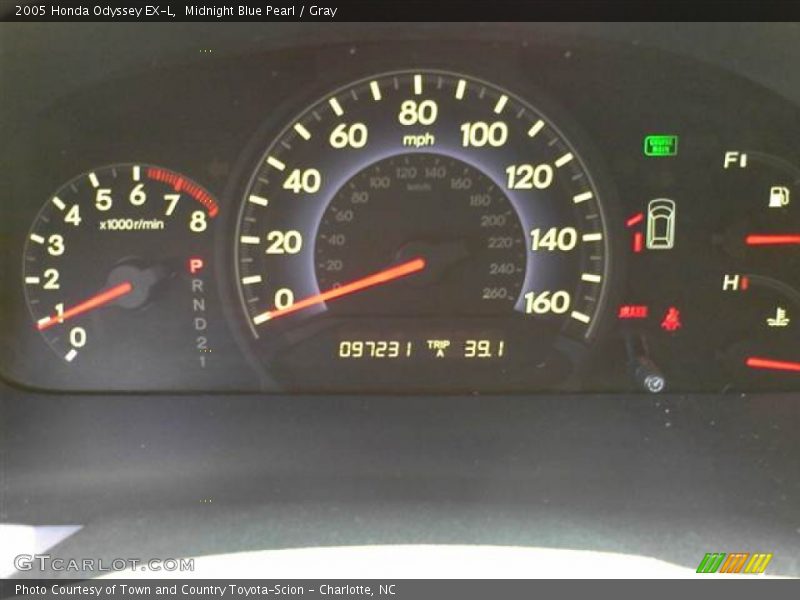 Midnight Blue Pearl / Gray 2005 Honda Odyssey EX-L